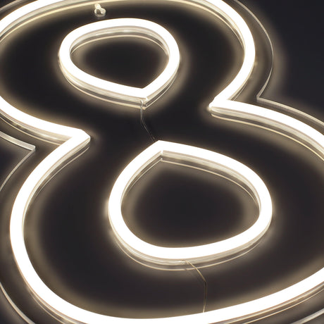 Siffra 8 Neonvägglampa-Lampconcept.se