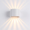 Sunset Round IP65 6W Udendørs Vägglampa Vit