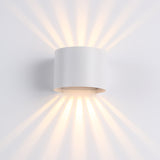 Sunset Round IP54 6W Utomhus Vägglampa Vit-Lampconcept.se