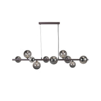 Valencia Långbordstaklampa Svart Titanium/Smoke-Lampconcept.se