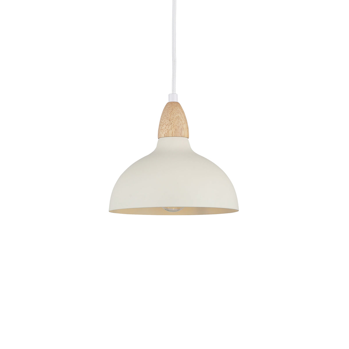 Oak Taklampa Ø19 Ljust Trä