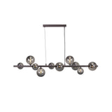 Valencia Långbordstaklampa Svart Titanium/Smoke-Lampconcept.se