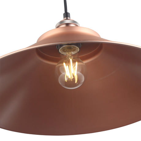 Coffee Taklampa Ø40 Borstad Koppar-Lampconcept.se