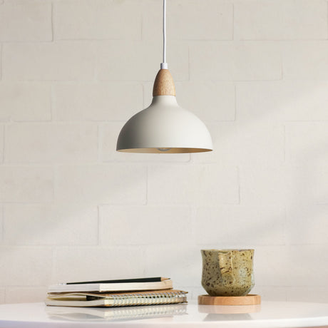 Oak Taklampa Ø19 Ljust Trä