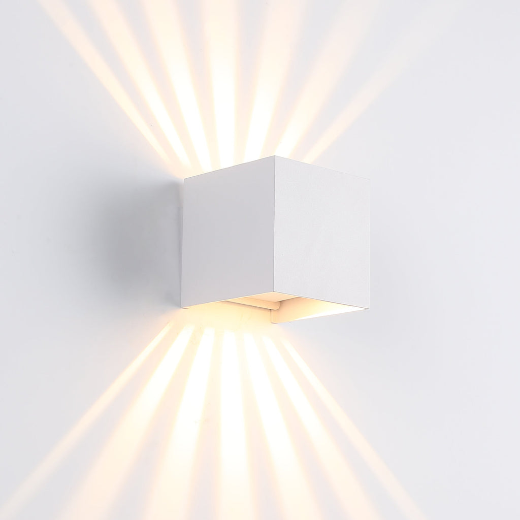 Sunset IP65 6W Utomhus Vägglampa Vit