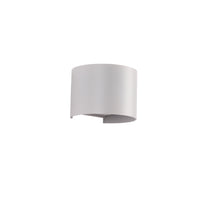 Sunset Round IP54 6W Utomhus Vägglampa Vit-Lampconcept.se