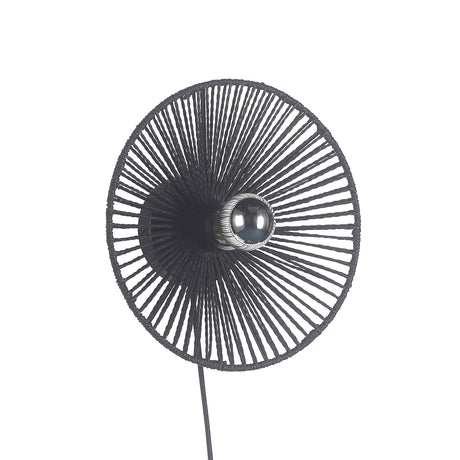 Wave Vägglampa Ø30 Svart-Lampconcept.se