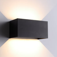 Wide IP54 12W Utomhus Vägglampa Svart-Lampconcept.se