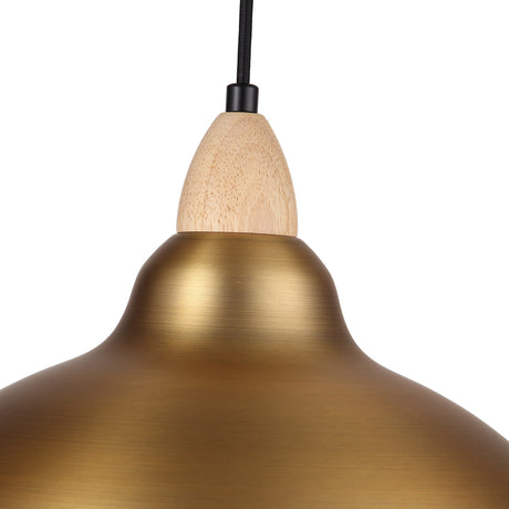 Oak Taklampa Ø35 Borstad Mässing-Lampconcept.se