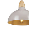 Oak Taklampa Ø19 Glossy Dove