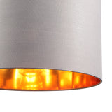 Drum Taklampa Ø40 Grå/Mässing-Lampconcept.se