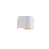 Sunset Round IP54 6W Utomhus Vägglampa Vit-Lampconcept.se