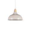 Oak Taklampa Ø24 Glossy Dove