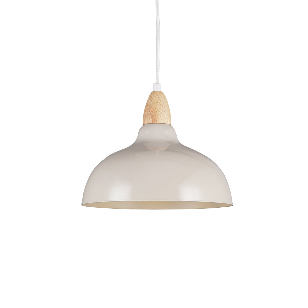 Oak Pendel Ø24 Glossy Dove