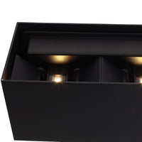 Wide IP54 12W Utomhus Vägglampa Svart-Lampconcept.se