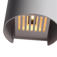 Sunset Round IP54 6W Utomhus Vägglampa Vit-Lampconcept.se