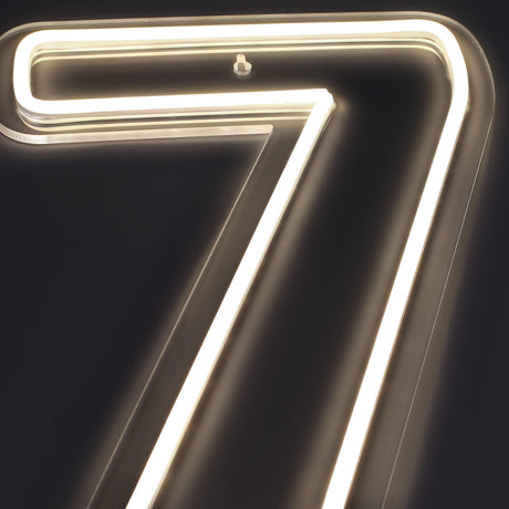 Siffra 7 Neonvägglampa-Lampconcept.se