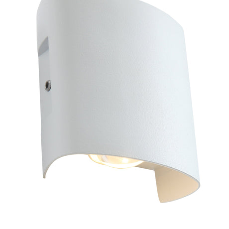 Ortelo 2W 7cm Vägglampa Utomhus Vit-Lampconcept.se