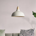 Oak Taklampa Ø24 Ljust Trä - Vit