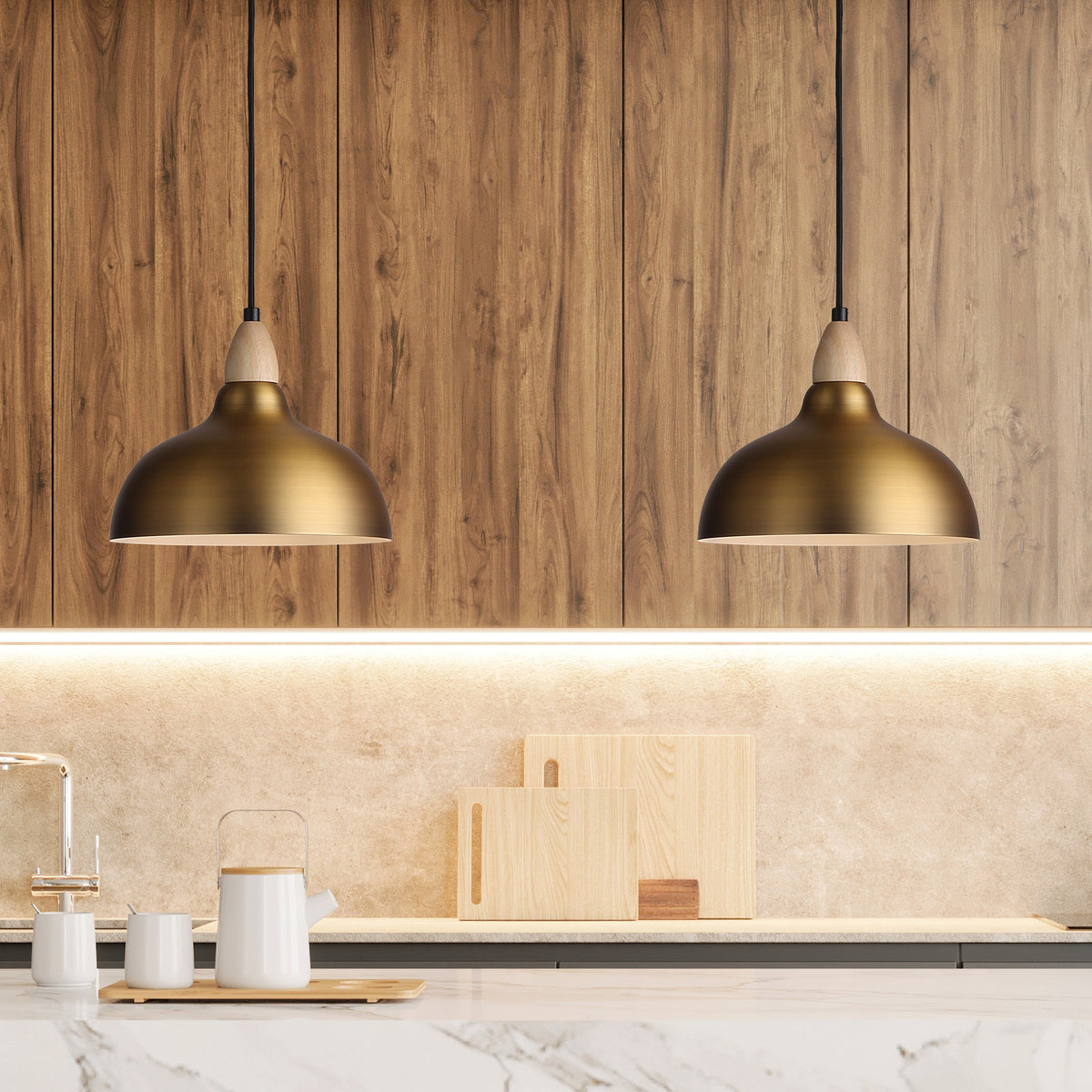 Oak Ø24 Borstad Mässing