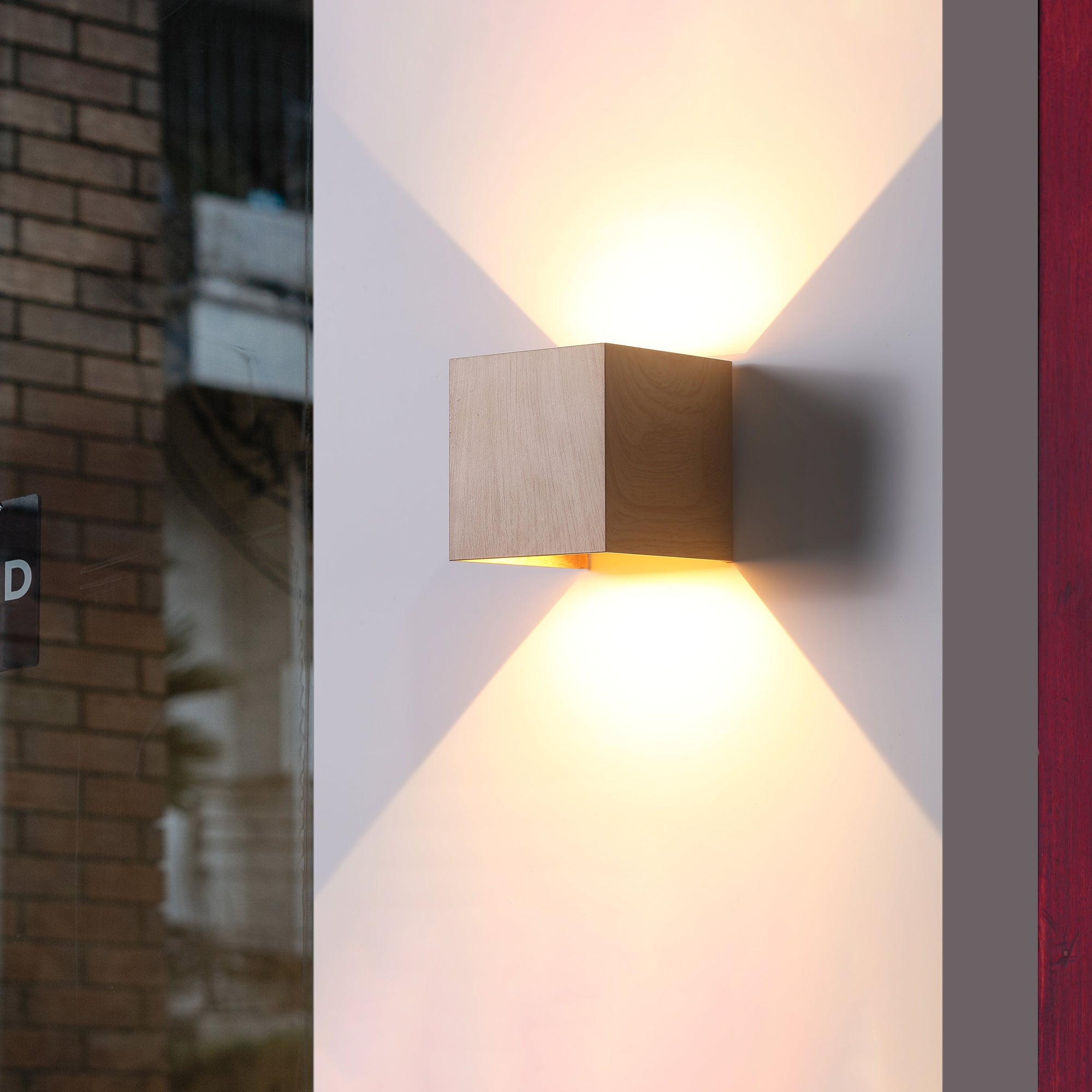 LED Vägglampa IP54 6W Utomhus Wood-Lampconcept.se