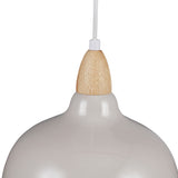 Oak Taklampa Ø24 Glossy Dove-Lampconcept.se