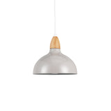 Oak Taklampa Ø19 Glossy Grå-Lampconcept.se
