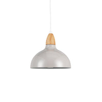 Oak Taklampa Ø19 Glossy Grå-Lampconcept.se