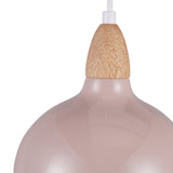 Oak Taklampa Ø19 Glossy Beige Pink-Lampconcept.se
