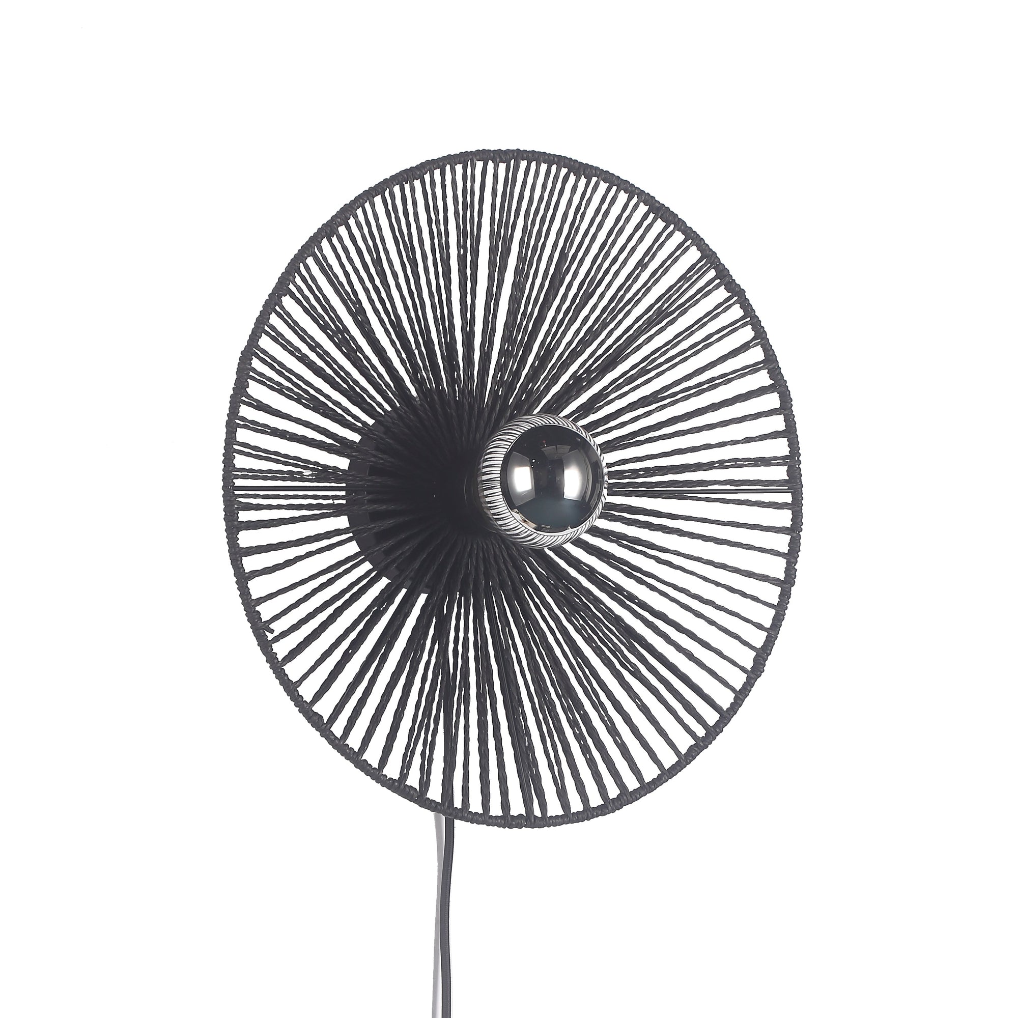 Wave Vägglampa Ø40 Svart-Lampconcept.se