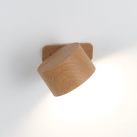 Ticky Magnetisk Vägglampa Trälook-Lampconcept.se