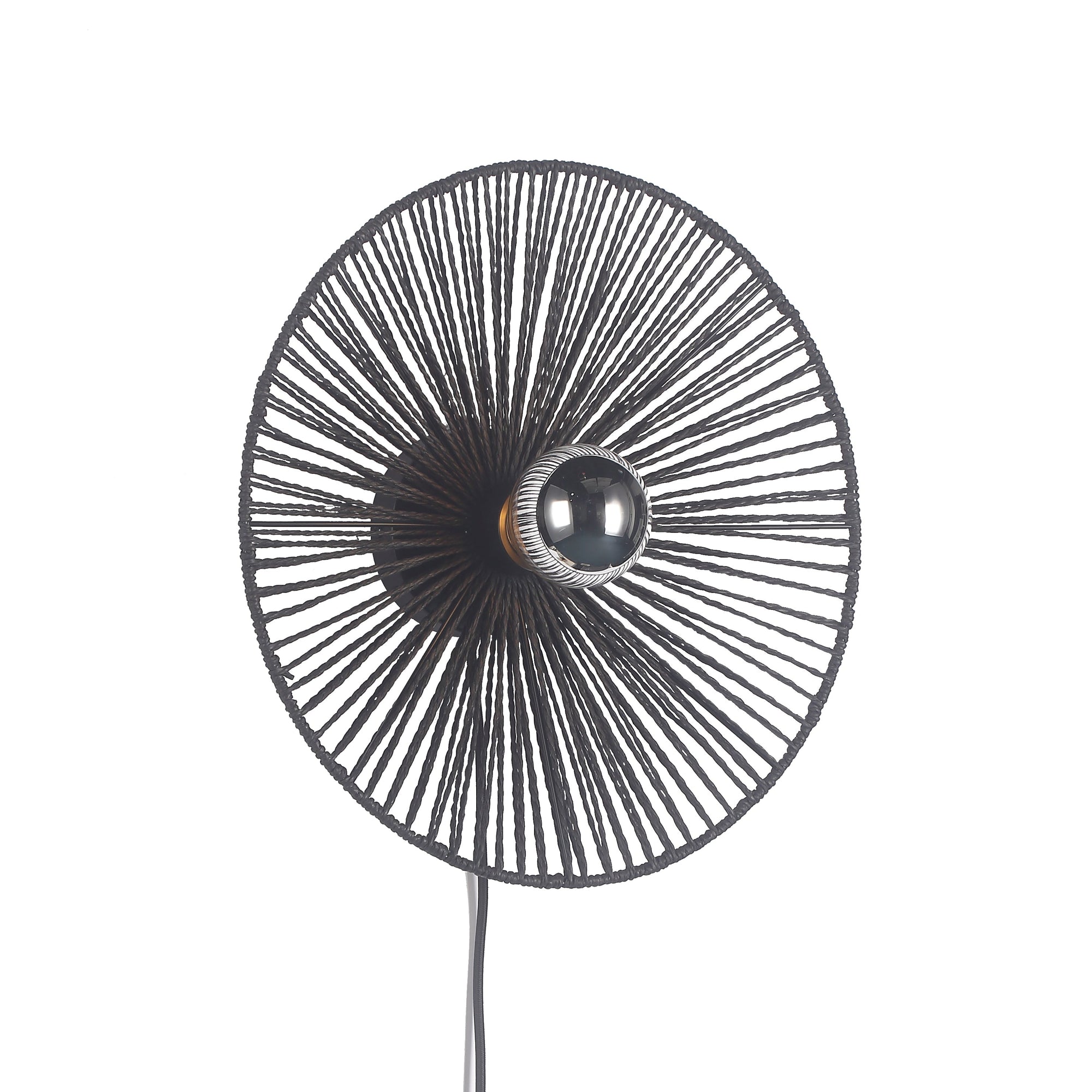 Wave Vägglampa Ø40 Svart-Lampconcept.se