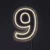 Siffra 9 Neonvägglampa-Lampconcept.se