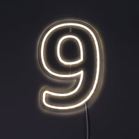 Siffra 9 Neonvägglampa-Lampconcept.se