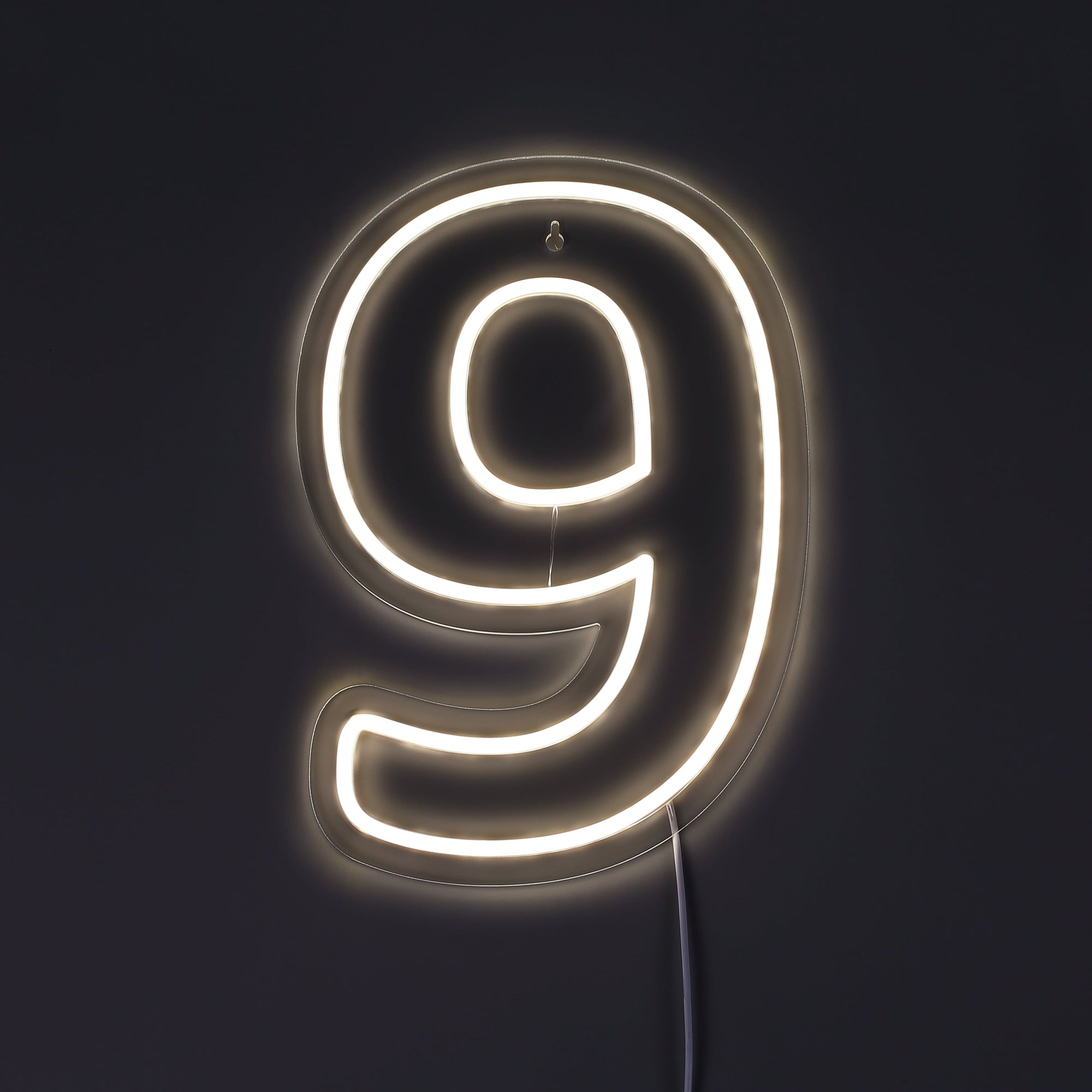 Siffra 9 Neonvägglampa-Lampconcept.se