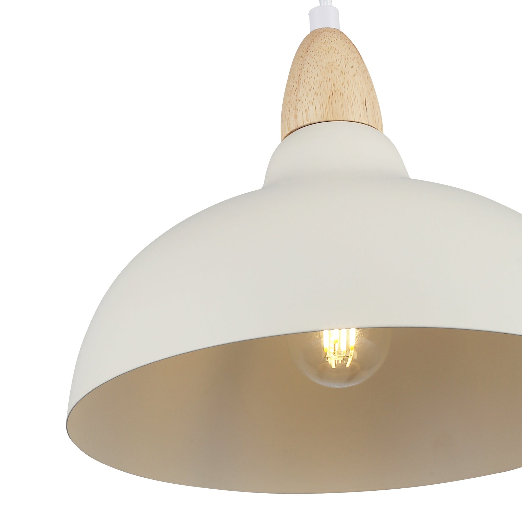 Oak Taklampa Ø24 Ljust Trä