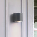 Gamp Round Vägglampa Utomhus Svart
