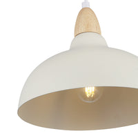 Oak Taklampa Ø24 Ljust Trä