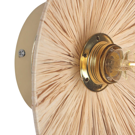 Flare Raffia Vägglampa Ø30-Lampconcept.se