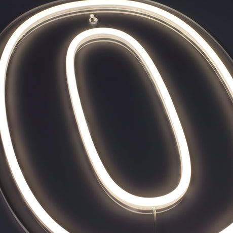 Siffra 0 Neonvägglampa-Lampconcept.se