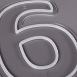Siffra 6 Neonvägglampa-Lampconcept.se