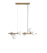 Valencia Small Långbordstaklampa 63cm Mässing/Opal