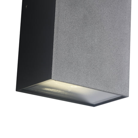 LED Vägglampa H16 IP54 6W Svart-Lampconcept.se