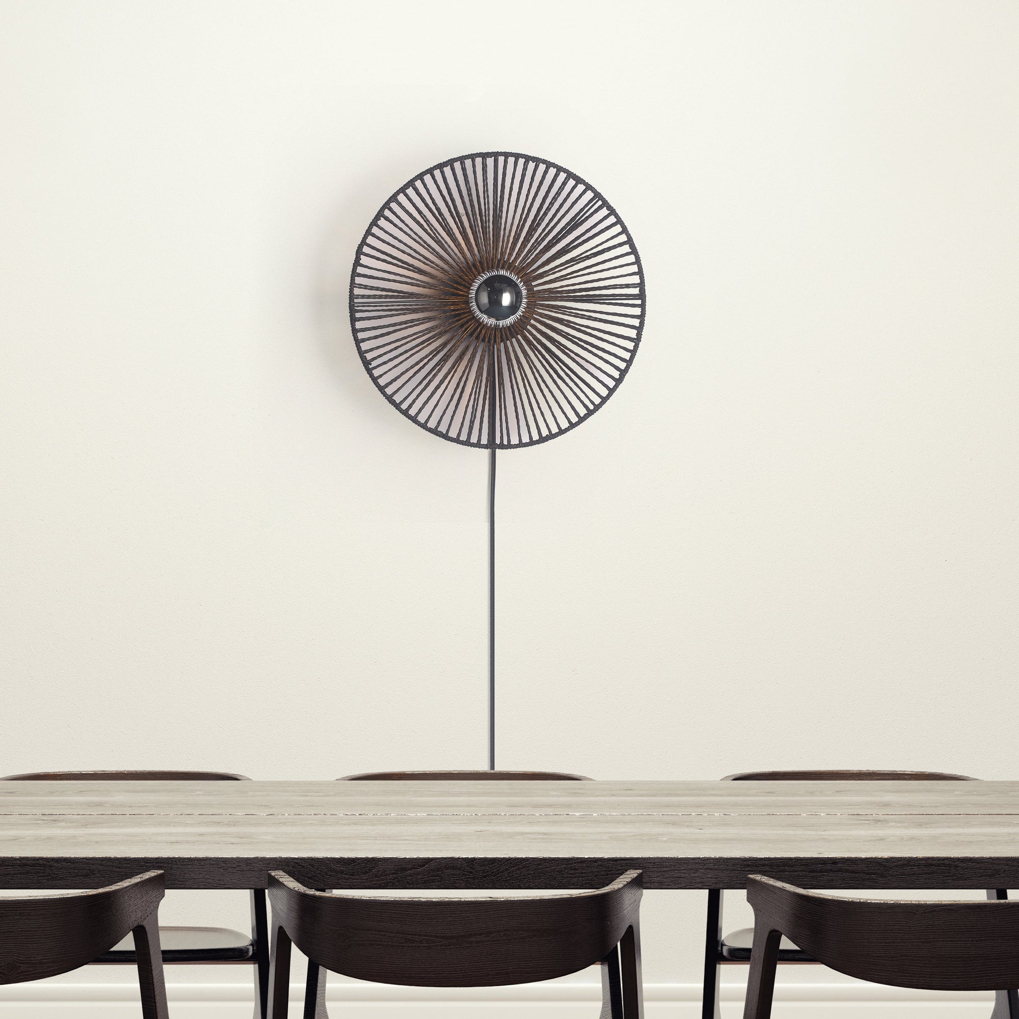 Wave Vägglampa Ø40 Svart-Lampconcept.se