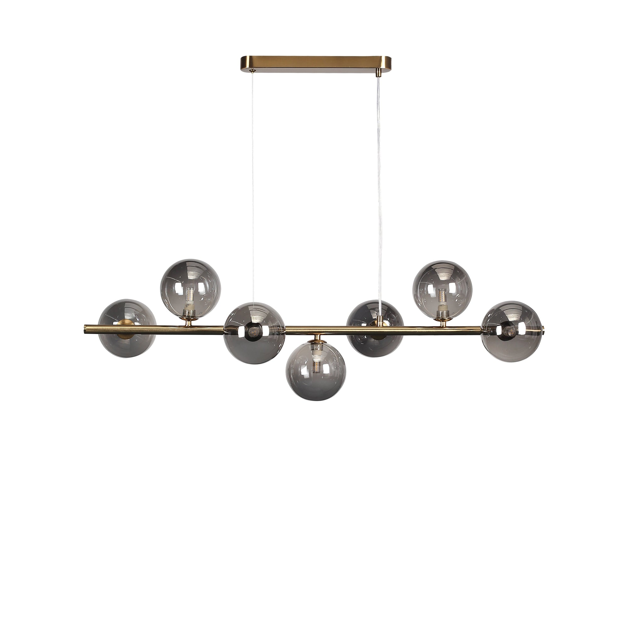 Bubbles Långbordstaklampa 90cm Smoke-Lampconcept.se