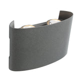 Ortelo 4W 12cm Vägglampa Utomhus Grå-Lampconcept.se