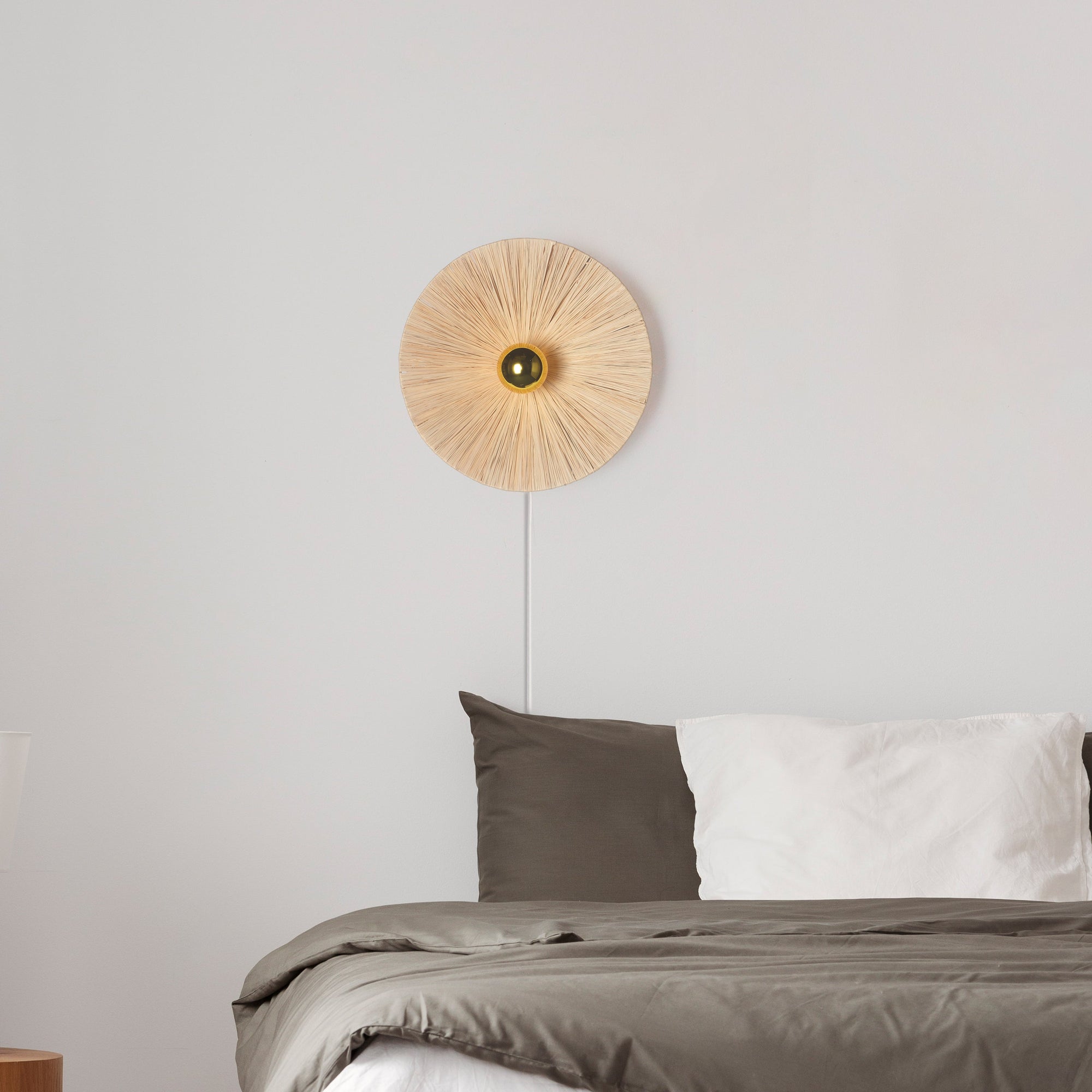 Flare Raffia Vägglampa Ø40-Lampconcept.se