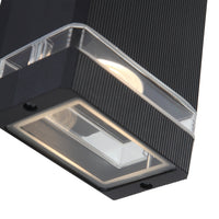 Dawn Square Vägglampa Utomhus LED Svart-Lampconcept.se