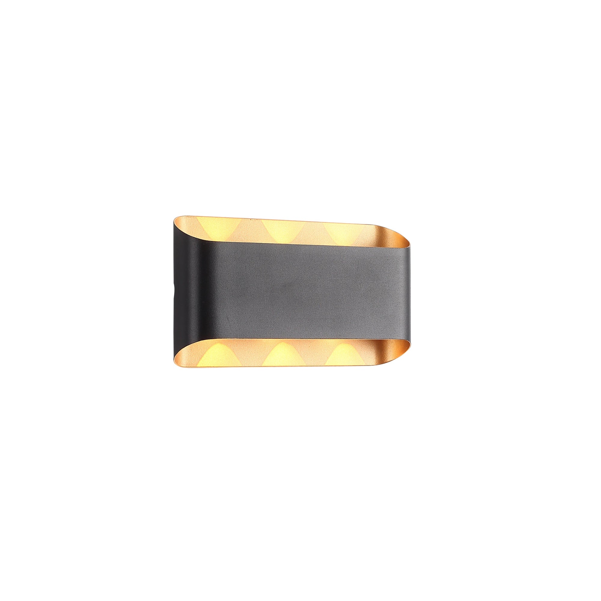 Twilight Gold 6W Vägglampa Svart-Lampconcept.se