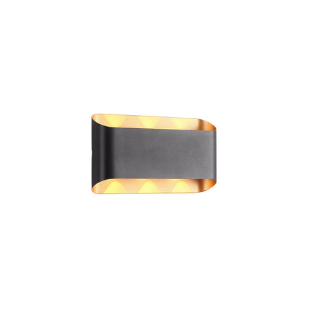 Twilight Gold 6W Vägglampa Svart-Lampconcept.se
